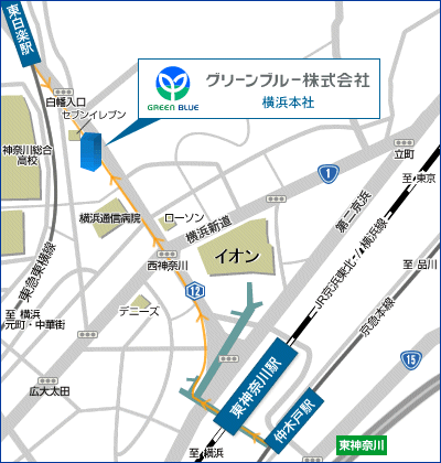 横浜本社地図